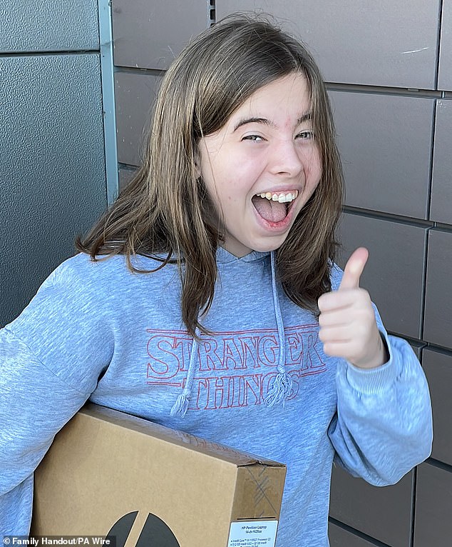 Maia Walsh (pictured), 13, was tragically found dead in her bedroom at the family's home in Hertford in October 2022, just weeks before she was due to turn 14