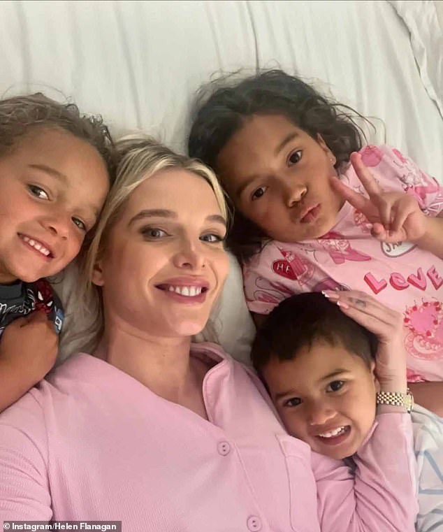 Helen shares Matilda, 10, and Delilah, seven, along with son Charlie, four, with ex-fiancé Scott, but they split in 2022 after 13 years together