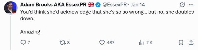 Mr Brooks calls out Meaden, accusing her of being 'so so wrong' amid the debate