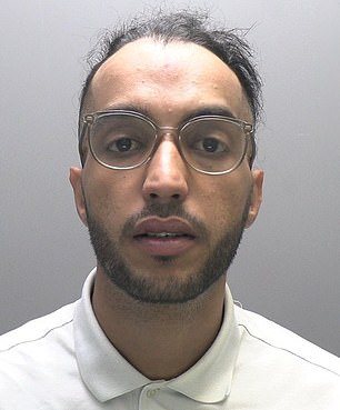 Abderaouf, pictured, was part of a gang of illegal migrants from Algeria who targeted drinkers in London