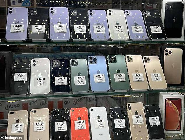 Stolen phones end up in the hands of traders in locations like Belford Market in El Harrach, a suburb of Algiers. There is no suggestion these particular phones were stolen
