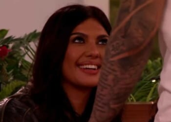 Watch Love Island’s Belle set her sights on All Stars bombshell Scott in snogging game