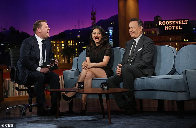 Tom Hanks and Mila Kunis were among the A-listers that Corden interviewed on The Late Late Show