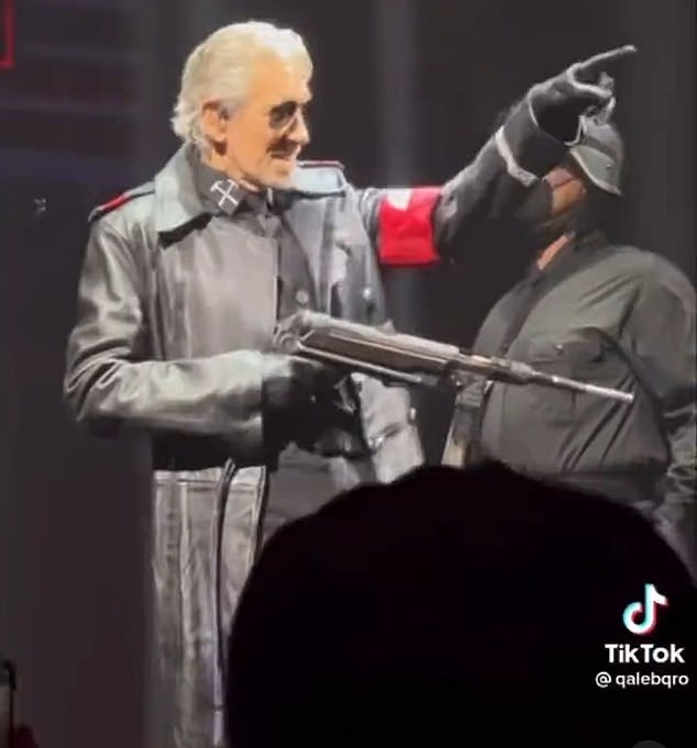 Sharon's comments were in relation to when Roger allegedly sang that his agent was a 'f***ing Jew' in an improvised song, and appeared to dress as a Nazi at a Berlin gig in May last year