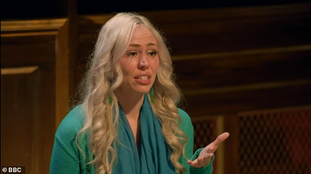 Dr Ellie Buckley, 33, broke down in tears as she received the most votes and was banished, but left the group shocked with her final speech