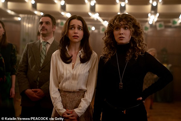 Ponies is a spy thriller set in 1970s Cold War about Bea ( Emilia) and Twila (played by Haley Lu Richardson) investigating their husbands' death as the pair work as CIA operatives together