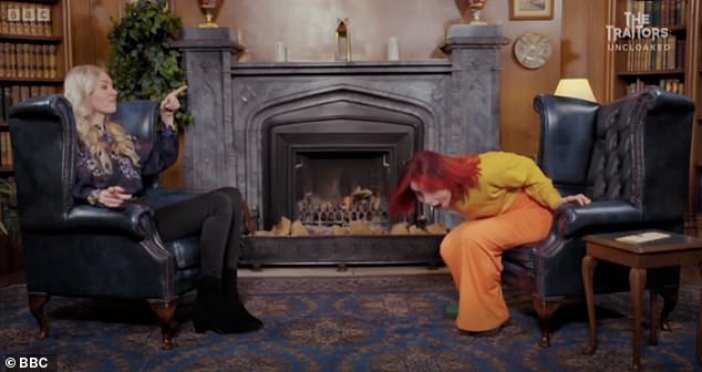 She exclaimed: 'Ellie, oh my God! I'm not just a daft lass who wears yellow and orange! He had the audacity to murder me!'