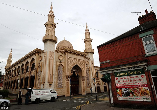 Jame Masjid Mosque in Leicester. Some 23.5% of the city's population are Muslim, according to the 2021 Census