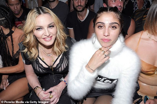 Timothée was Madonna's 29-year-old daughter Lourdes' first boyfriend when they dated at drama school in 2013 (Madonna and Lourdes pictured together)