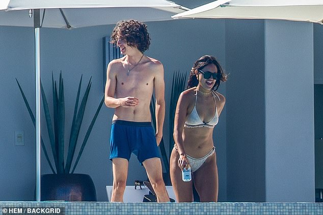 Aside from his serious relationships, Timothée endured a brief romance with famous model Eiza González (pictured together in 2020)