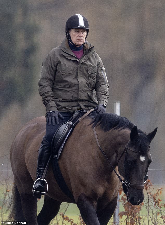 Andrew headed out for a morning ride on Saturday, despite the bad weather