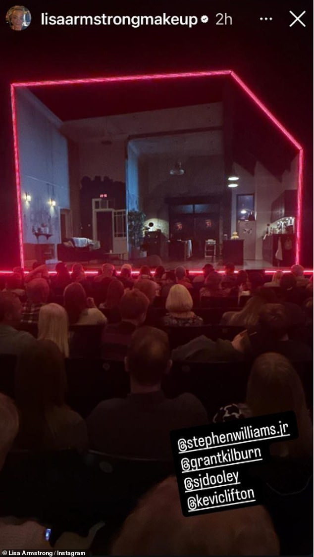 They met after Lisa - who heads the team that puts the glitz and glamour into Strictly Come Dancing - went along to watch Stacey Dooley and Kevin Clifton perform together in a play at the Theatre Royal in Brighton in early October