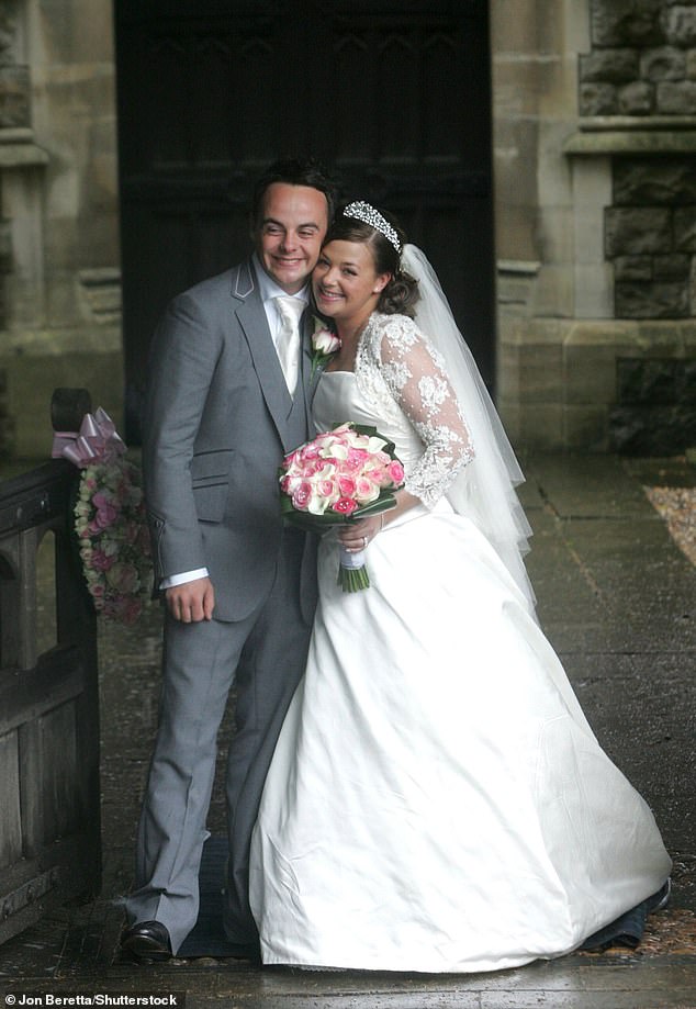 Lisa was previously married to TV presenter Ant, 50, for 11 years (both pictured on their wedding day in 2006)