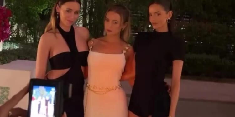 Traitors star Maura Higgins shows off her endless legs in black mini dress on star-studded Dubai business trip