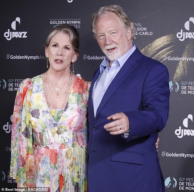 Busfield has been married to former Little House on the Prairie star Melissa Gilbert, 61, since 2013. They are pictured together in 2023