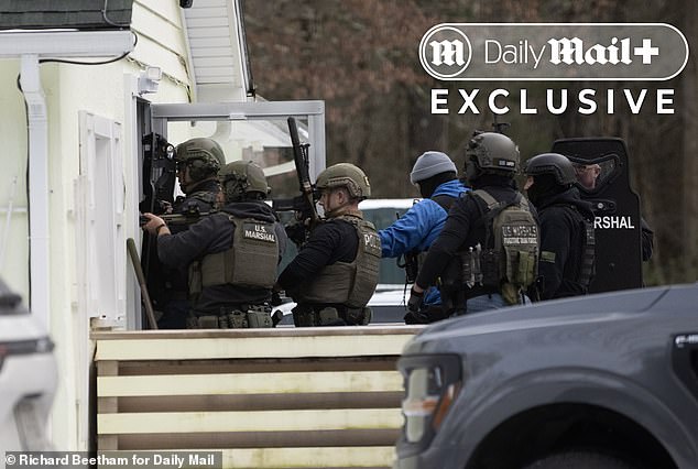 Heavily armed US Marshals descended on the couple's secluded Catskills home, smashing open the front door with a battering ram during a dramatic raid on Tuesday