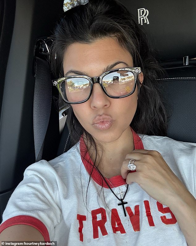 Her abstinence from alcohol coincides with the fact that her husband Travis Barker has been sober for more than 17 years