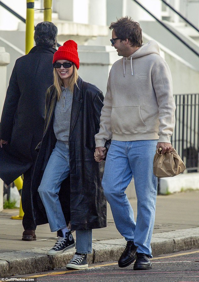 Margot spotted with her British husband Tom Ackerley who works as a producer