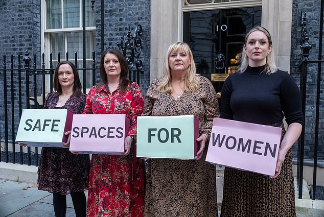 The Darlington Nurses campaigning outside Downing Street in November 2024