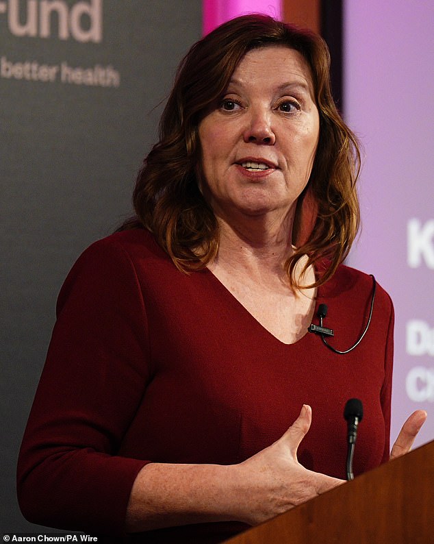 Dame Rachel de Souza, Children's Commissioner, delivering a speech in November 2025 during the King's Fund conference on children's health