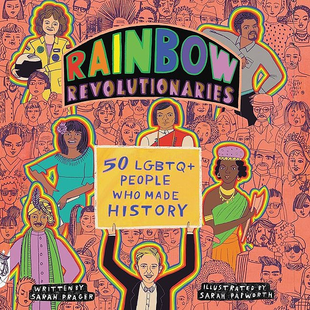 The display also included a graphic novel titled Rainbow Revolutionaries, 50 LGBTQ+ People Who Made History ¿ celebrating drag queens and transgender figures and presenting highly contested trans theories as facts to children
