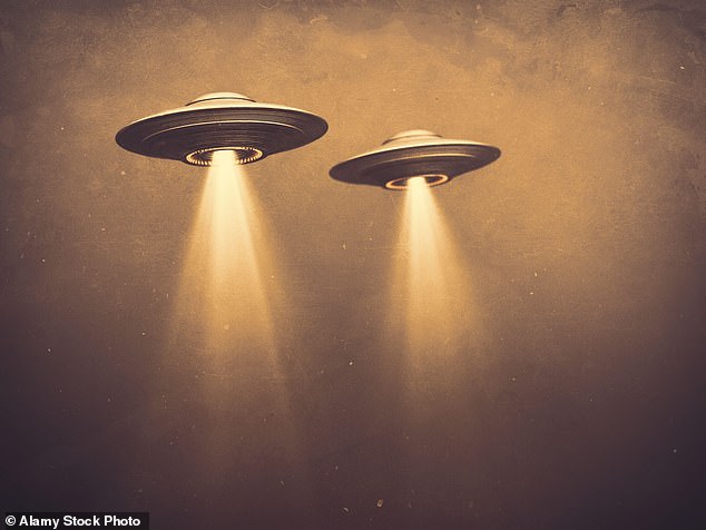 The group also estimated only half (48 per cent) of their peers would share their belief that intelligent alien life exists (Stock image)