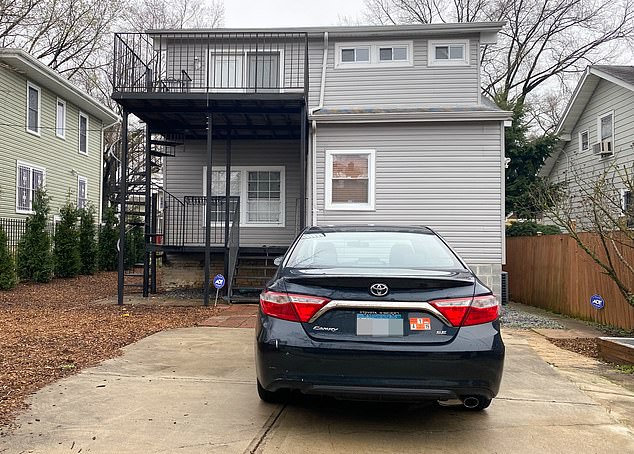This is Ilhan Omar's home in Washington D.C with her Minnesota plate car outside