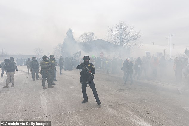 The potential military deployment comes as protests in Minneapolis have come to resemble warzones in recent days (seen on January 15, 2026), with tear-gas and violent confrontations taking hold on the streets of the city