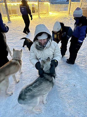 The harsh temperatures were even too cold for the huskies