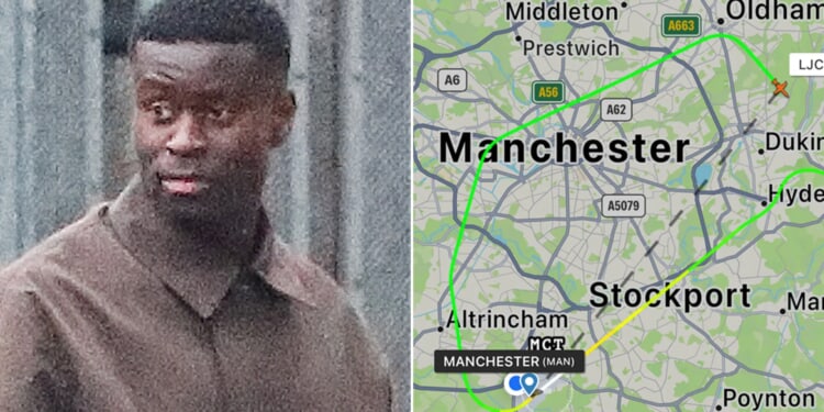 Marc Guehi's private jet aborts landing forcing plane to loop over city centre as England star heads to Man City medical