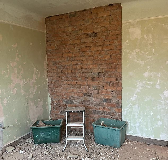 One of the challenges with renovating a 1950s property is that it's all built from solid brick