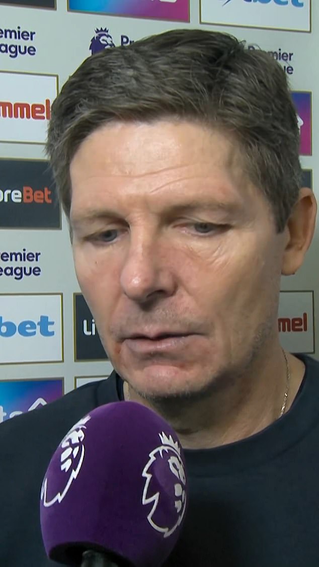 Crystal Palace boss Glasner accused the club of 'abandoning' the team in the wake of the captain's £20m move to City