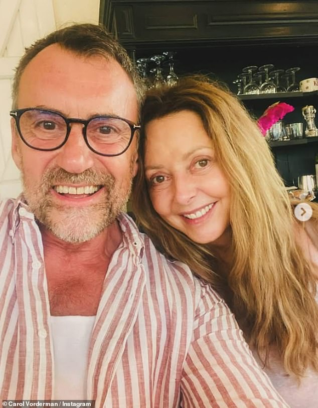 After making the comments she posed for a selfie with her best friend of 35 years Craig Burton as she gushed over their incredible holiday in France