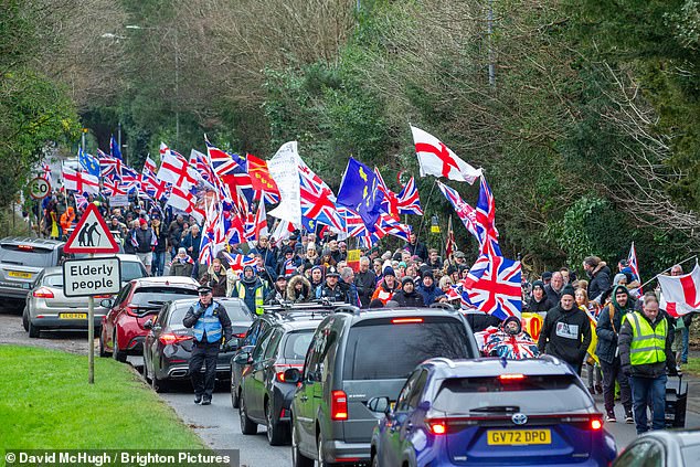 Since the announcement, furious locals have marched through the Sussex town every Sunday in opposition to the plans