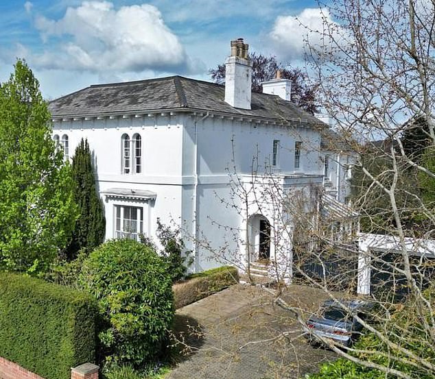 The 7,500 sq ft Grade II listed house boasts five en-suite bedrooms as well as a separate one-bed coach house in the grounds