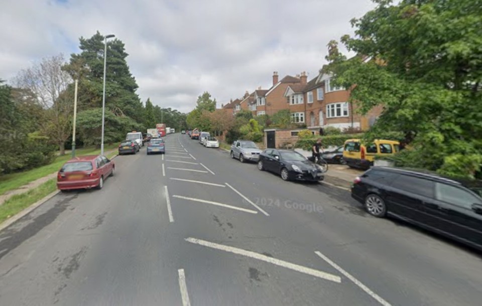 St Helens Road in Hastings, showing parked cars along a residential street.