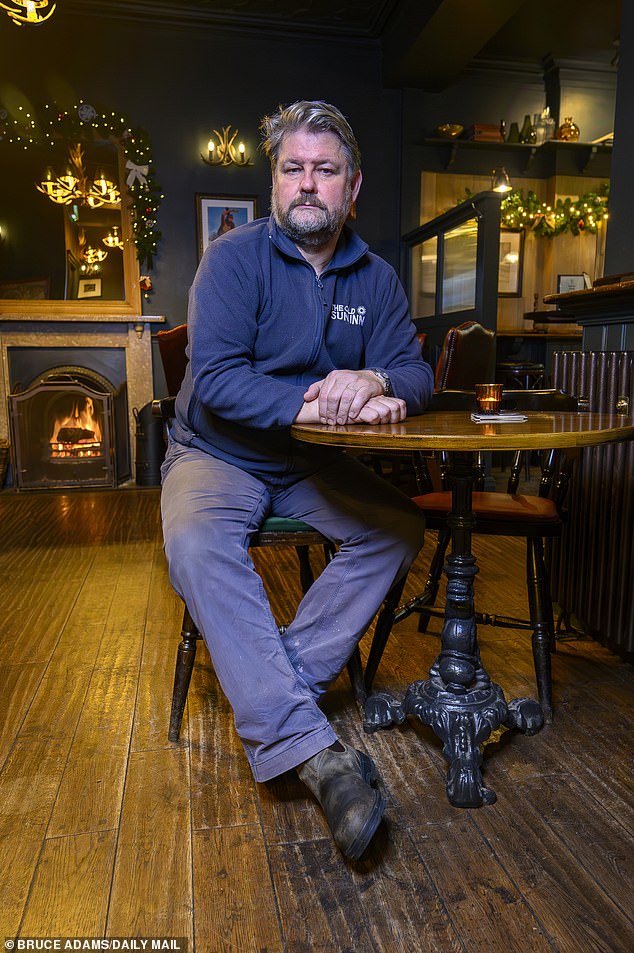 Pub landlord Mat Blackwood (pictured), who is facing the possible closure of his pubs