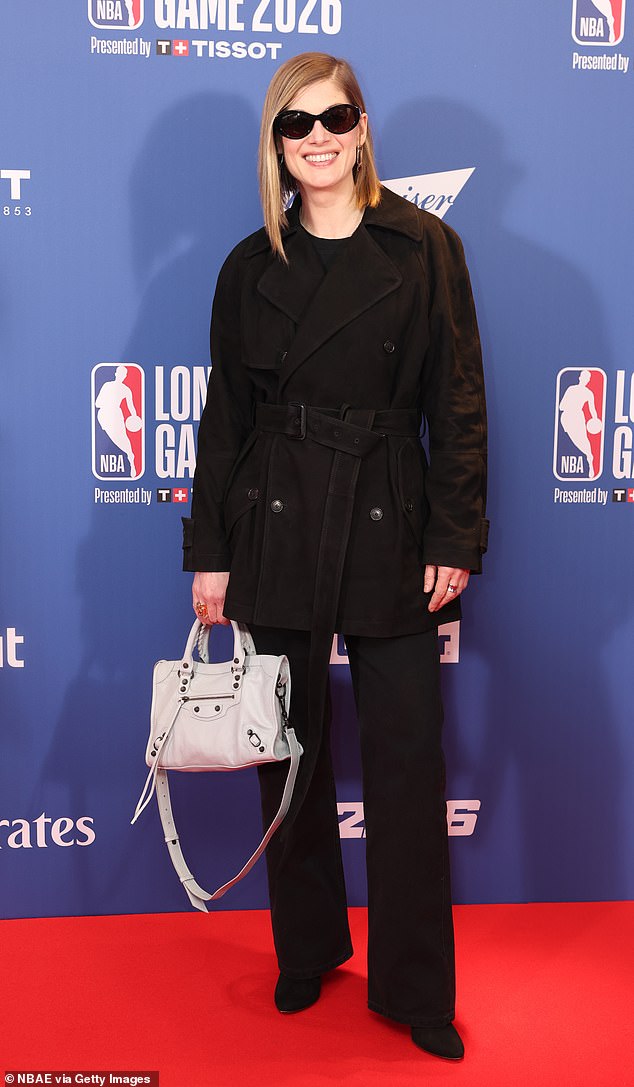 The Oscar nominated actress, 46, who shares Atom, 11, as well as elder son Solo, 14, with partner Robie Uniacke, 65, appeared in great spirits on the outing