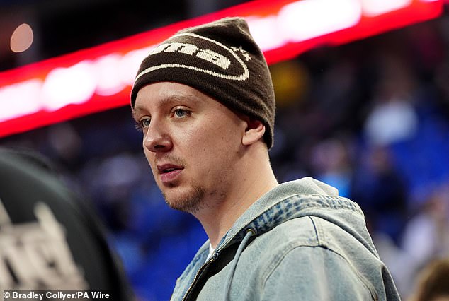 I'm A Celeb star Aitch was also seated in the stands