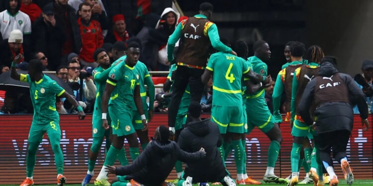 Pape Gueye fires in extra-time winner after players hauled off in protest at controversial penalty