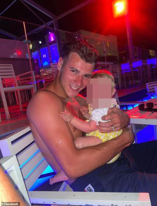 The victim had two children, including a little girl (pictured together)