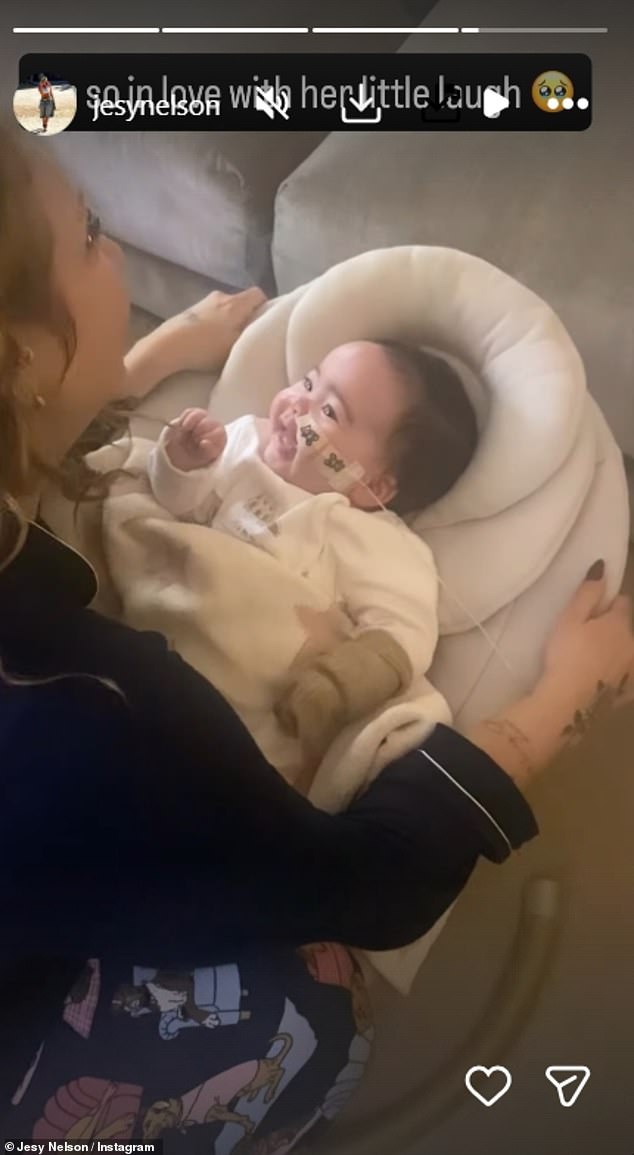 An emotional Jesy said: 'We've been told that they will probably never walk, they'll probably never regain their neck strength. They are gonna be in wheelchairs