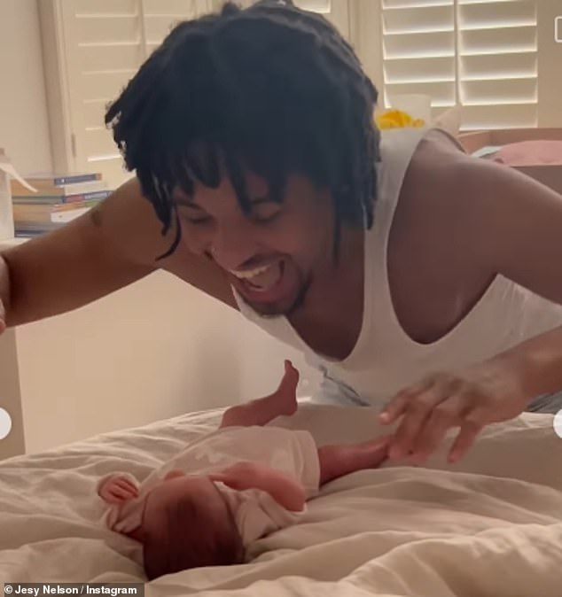 Zion pictured with his daughter last year