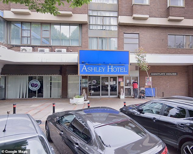 Suliman was detained by the National Crime Agency on October 17, 2025 at the Britannia Ashley Hotel in Hale, Greater Manchester (pictured) where he was staying at taxpayers' expense after the German authorities issued a European arrest warrant