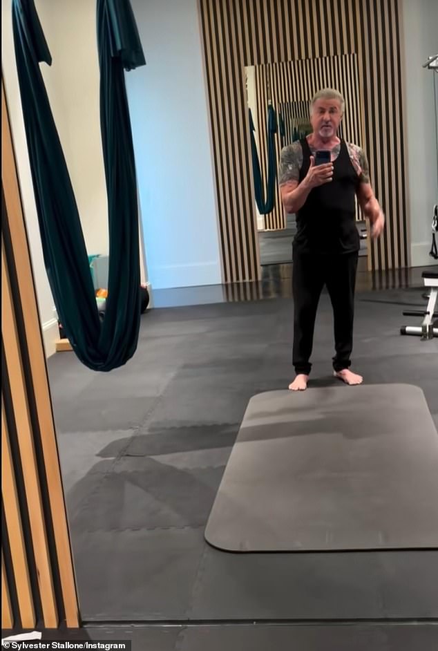 'You feel better physically, so you have the strength to arrive at your goals feeling confident and ready to face any challenge,' the Italian stallion said. 'You want to keep punching. See you soon'