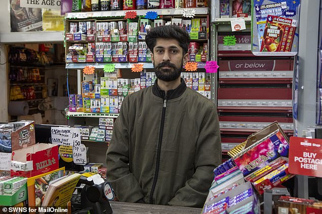 Umair Rasheed, 27, the Pakistani-born manager of the Booze 4 U store said the area was friendly - although some customers do ask if he stocks knock-off cigarettes