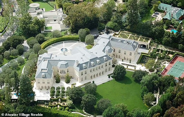 James Stunt's huge mansion in Los Angeles which he shared with his 'staggeringly wealthy' ex-wife, Formula One heiress Petra Ecclestone