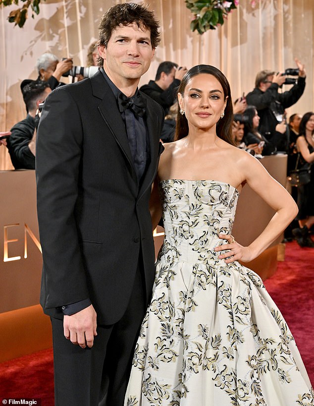 Last weekend, Kutcher joined Kunis as they broke their four-year award show hiatus as they attended the 2026 Golden Globes (seen above)