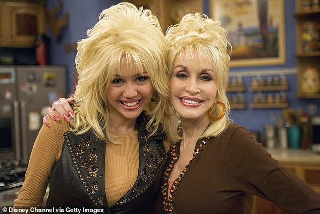 The country legend reached a whole new audience after she made multiple features in the hit Disney show Hannah Montana as the godmother of Miley Cyrus (pictured in 2007)