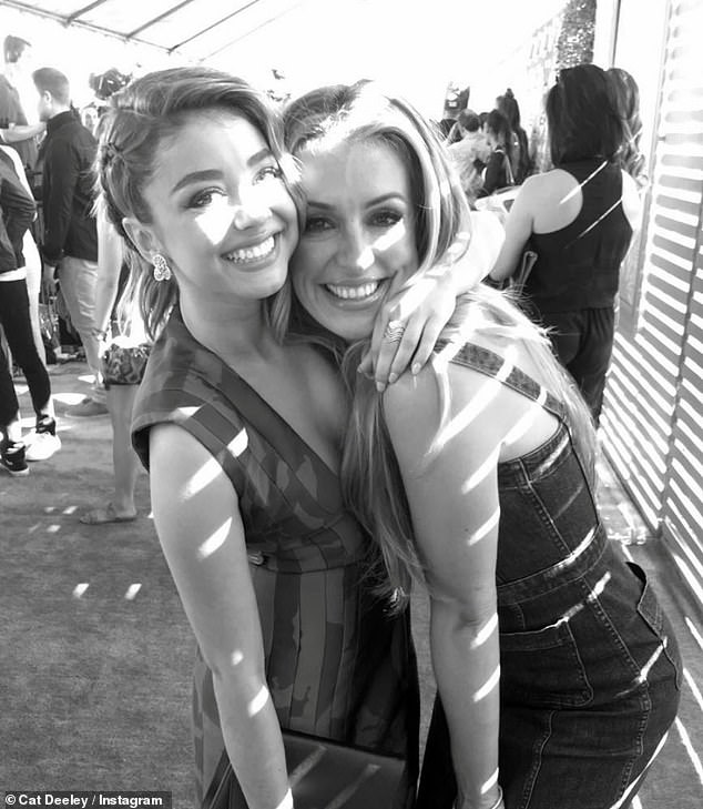 Cat shared snaps with stars including actress Sarah Hyland as she shared memories from her a-list parties and red carpets in LA